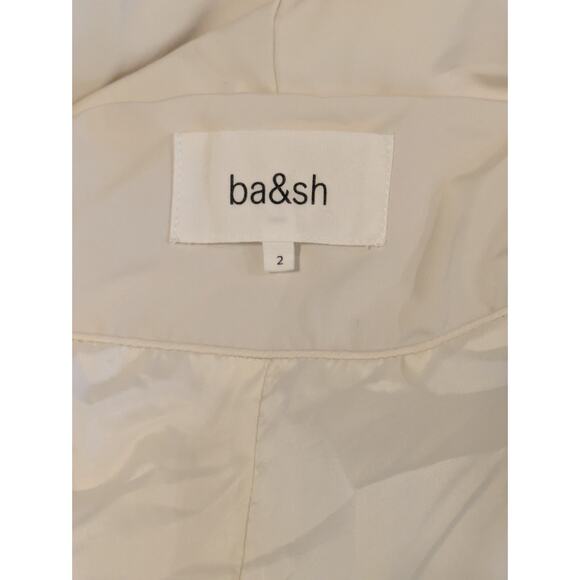 BA&SH Puffer Jacket Kali Double Breasted Hooded Cream Size 2 Oversized Designer - Picture 11 of 14